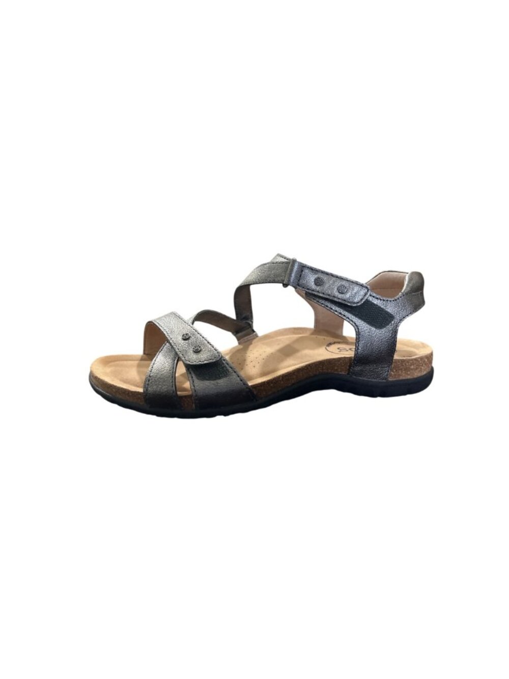 Taos Footwear Womens Size 6 Sandals Grand Z Leather GRZ13978 Pewter - Picture 10 of 10